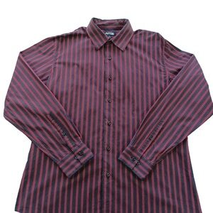 Apt. 9 Men's Red and Black Striped Shirt